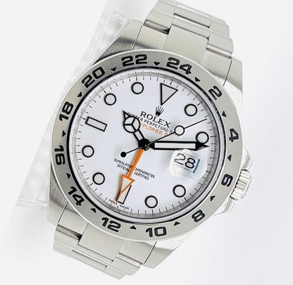 Rolex Explorer II White Dial Oystersteel Automatic Men's Watch Model #216570