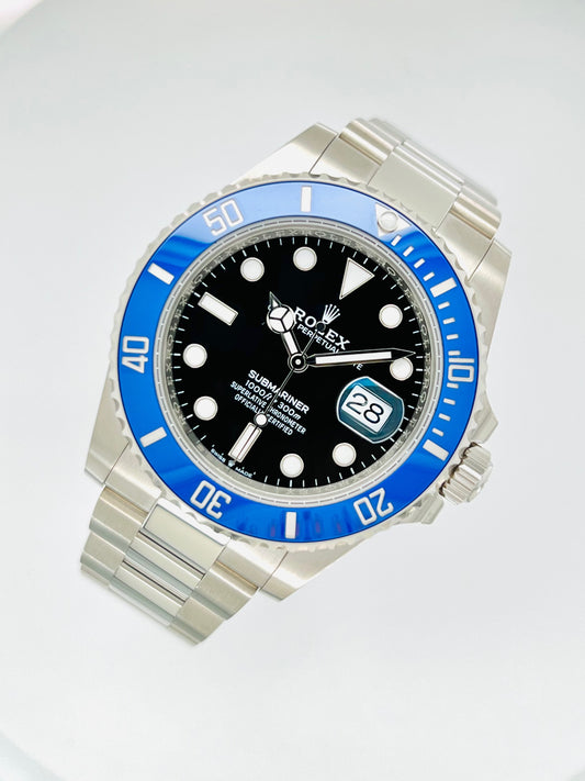 Rolex Submariner Date 41mm Black Dial & Blue Ceramic Bezel Men's Luxury Watch Model # 126619LB