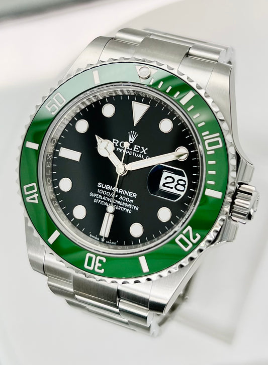 Rolex Submariner Date Starbucks Green Bezel Men's Watch Model #126610LV