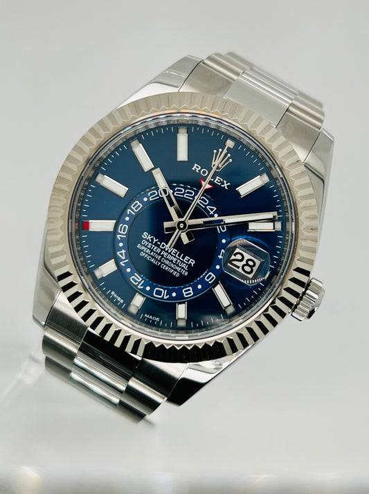 Rolex Sky-Dweller Steel Blue Dial 42mm Luxury Men's Watch Model #326934