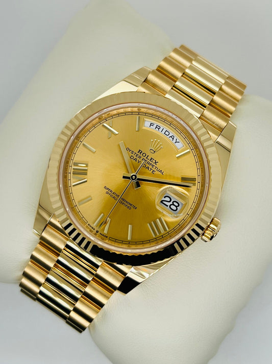 Rolex Day-Date 40mm Solid 18K Gold Men's Watch Model #228238