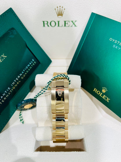 Rolex Sky-Dweller 42mm Champagne Dial Gold Men's Watch Model #326938