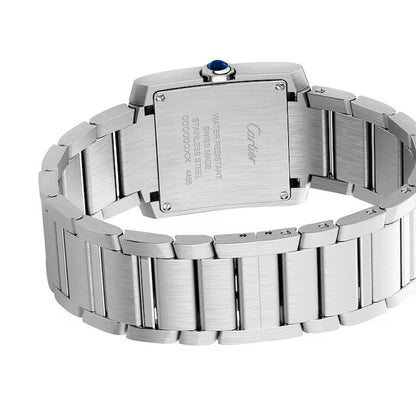 Cartier Tank Francaise Silver Dial Steel Unisex Watch, Stainless Steel Case, 32mm x 27mm , Fixed Bezel, Roman Numeral Hour Markers, Battery Operated Quartz Movement, Stainless Steel Bracelet.  Model # WSTA0074