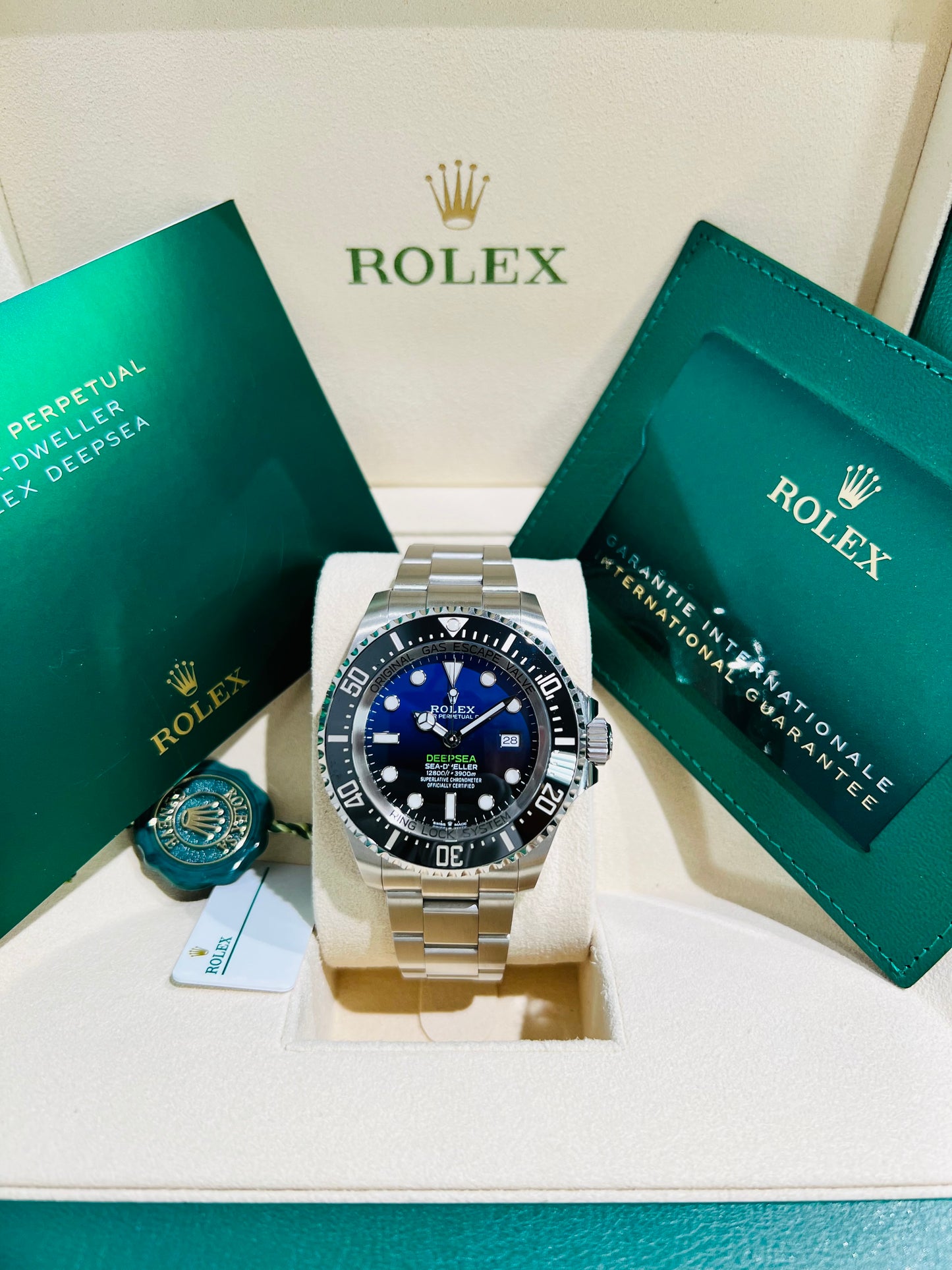 Rolex Deepsea D-Blue Dial 44mm Men's Luxury Watch Model #126660