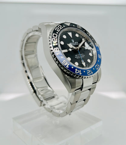 Rolex GMT-Master II 40mm Black Dial Batman Oyster Men's Luxury Watch Model #126710BLNR