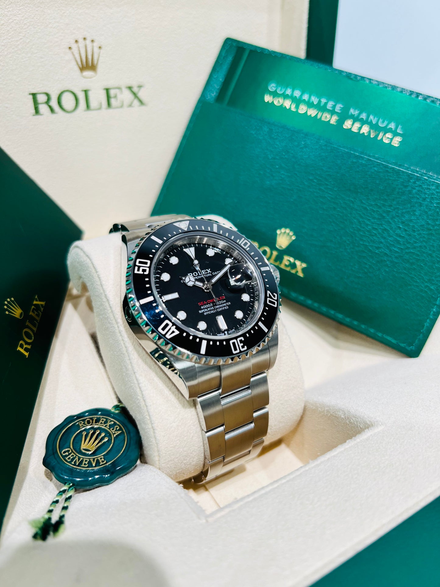 Rolex Sea-Dweller 43mm Black Dial Steel Automatic Men's Luxury Watch Model #126600