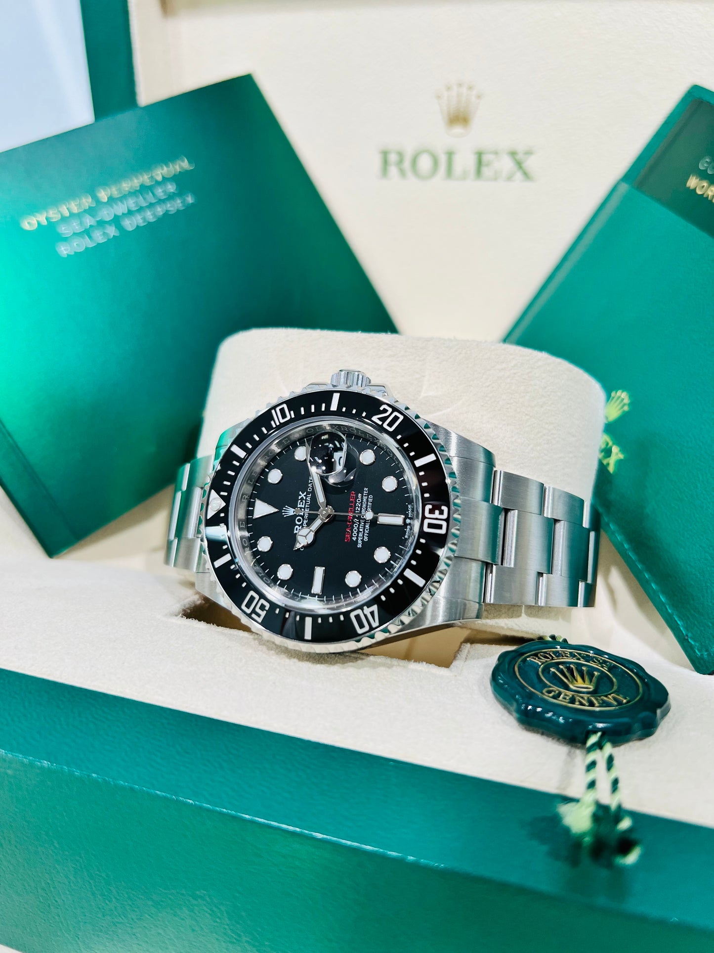 Rolex Sea-Dweller 43mm Black Dial Steel Automatic Men's Luxury Watch Model #126600