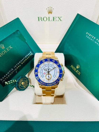 Rolex Yacht-Master II 18k Yellow Gold Men's Watch Model #116688