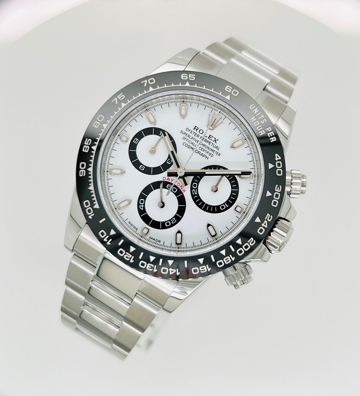 Rolex Cosmograph Daytona Panda Dial Stainless Steel Men's Watch, Pre Owned, Model #116500LN