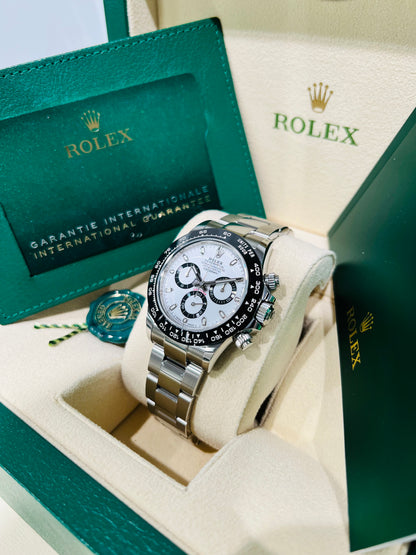 Rolex Cosmograph Daytona Panda Dial Stainless Steel Men's Watch, Pre Owned, Model #116500LN