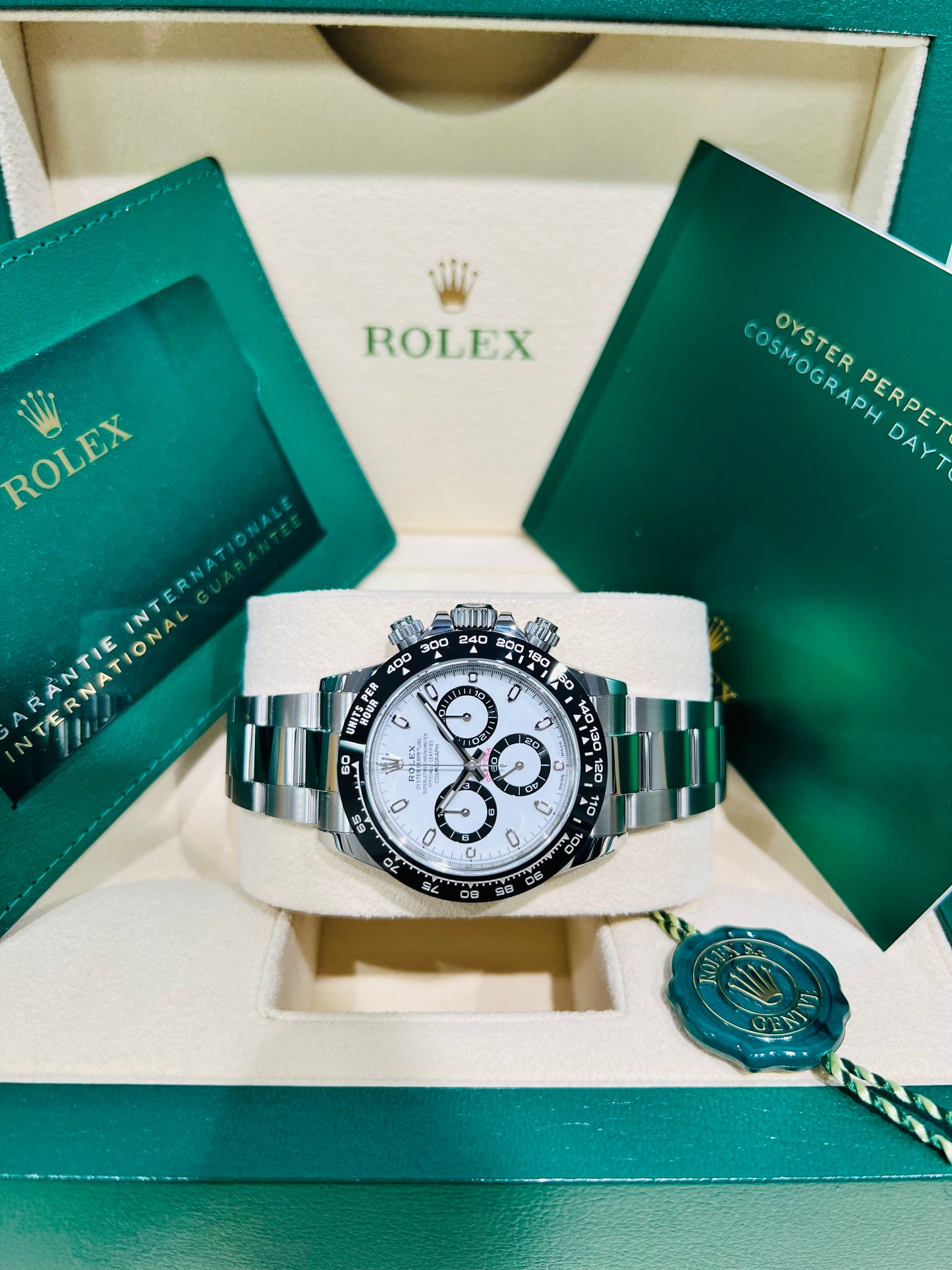 Rolex Cosmograph Daytona Panda Dial Stainless Steel Men's Watch, Pre Owned, Model #116500LN