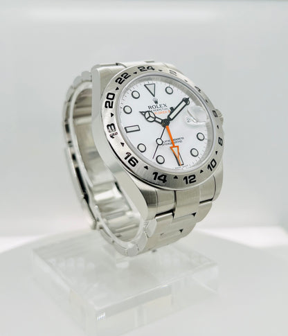 Rolex Explorer II White Dial Oystersteel Automatic Men's Watch Model #216570