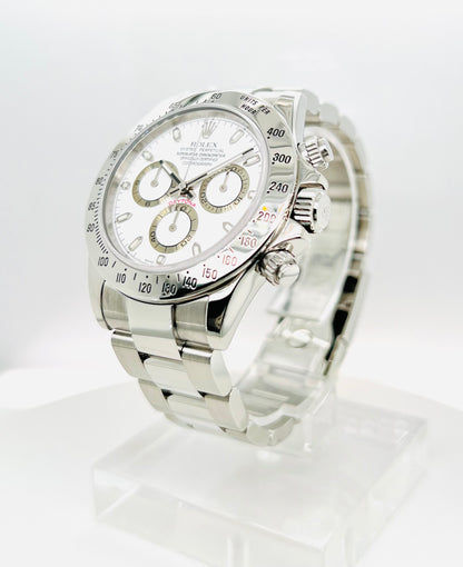 Rolex Cosmograph Daytona Chronograph White Dial Men's Watch Model #116520