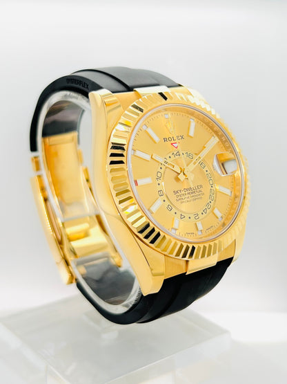 Rolex Sky-Dweller 18k Yellow Gold Men's Luxury Watch Model #326238