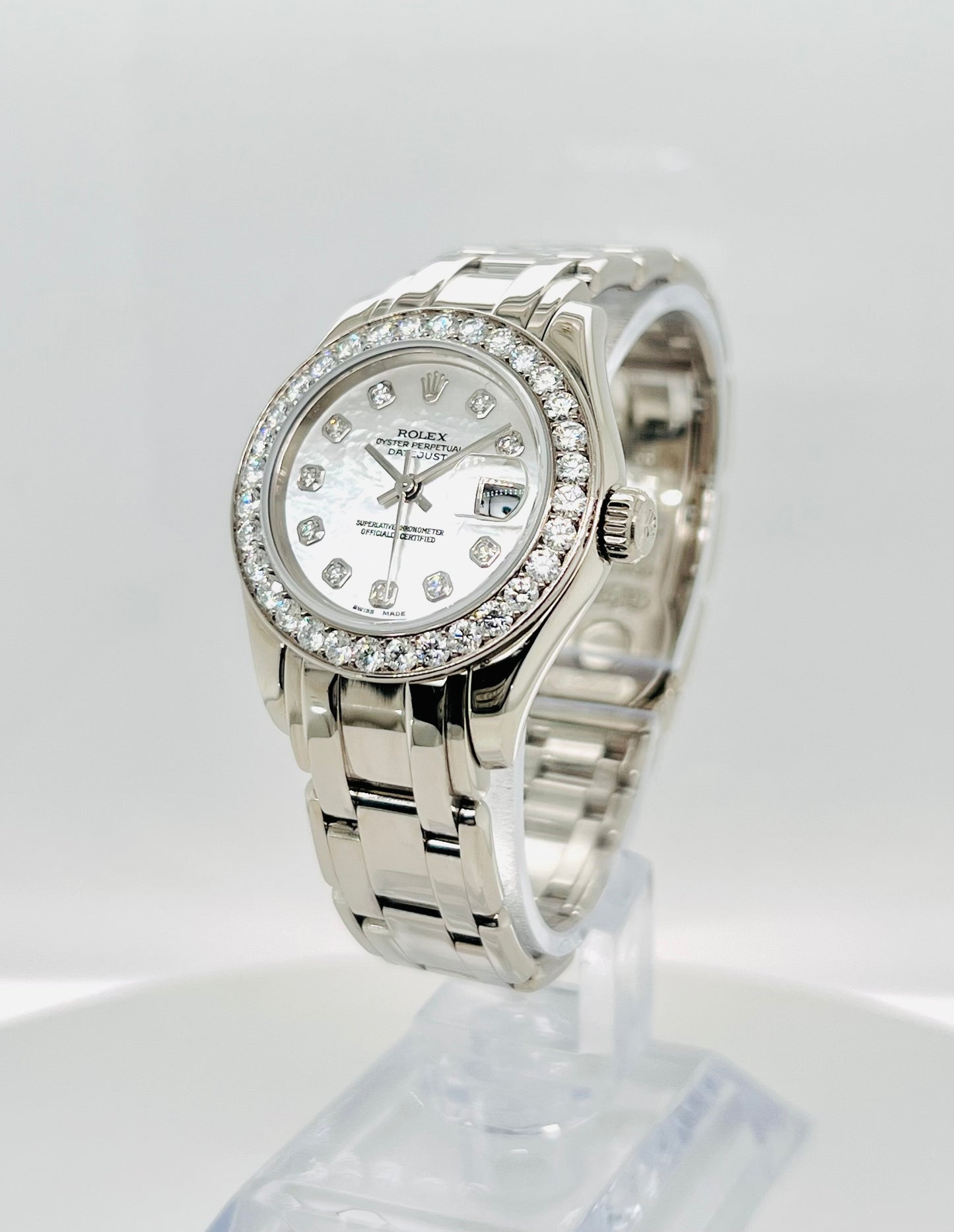 Rolex Oyster Perpetual Ladies Datejust Pearlmaster Luxury Watch Model # 802299