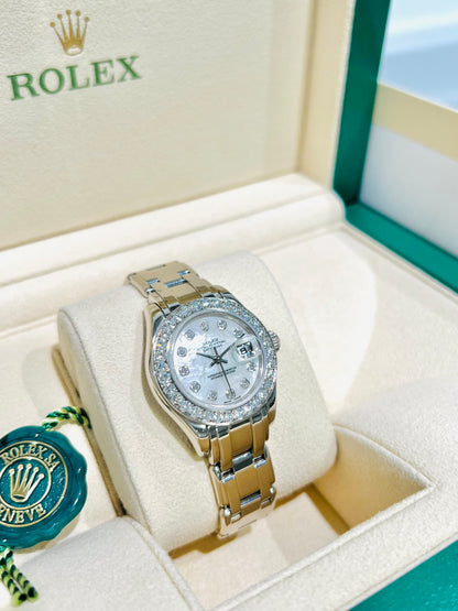 Rolex Oyster Perpetual Ladies Datejust Pearlmaster Luxury Watch Model # 802299