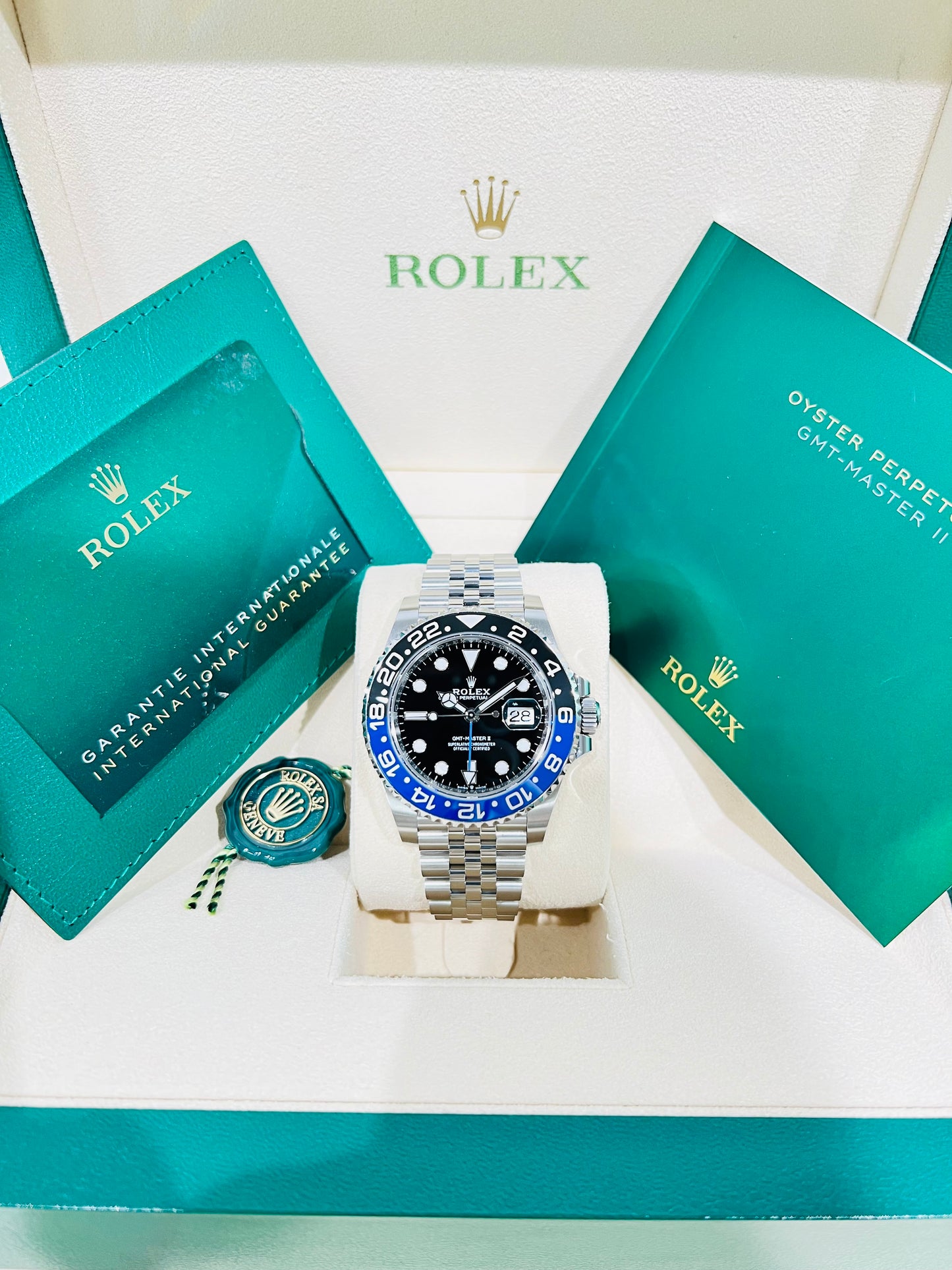 Rolex GMT-Master II Batgirl Jubilee Men's Watch Model #126710BLNR