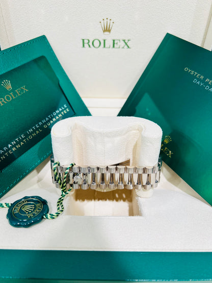 Rolex Day-Date 40 Green Dial White Gold Men's Luxury Watch Model #228239