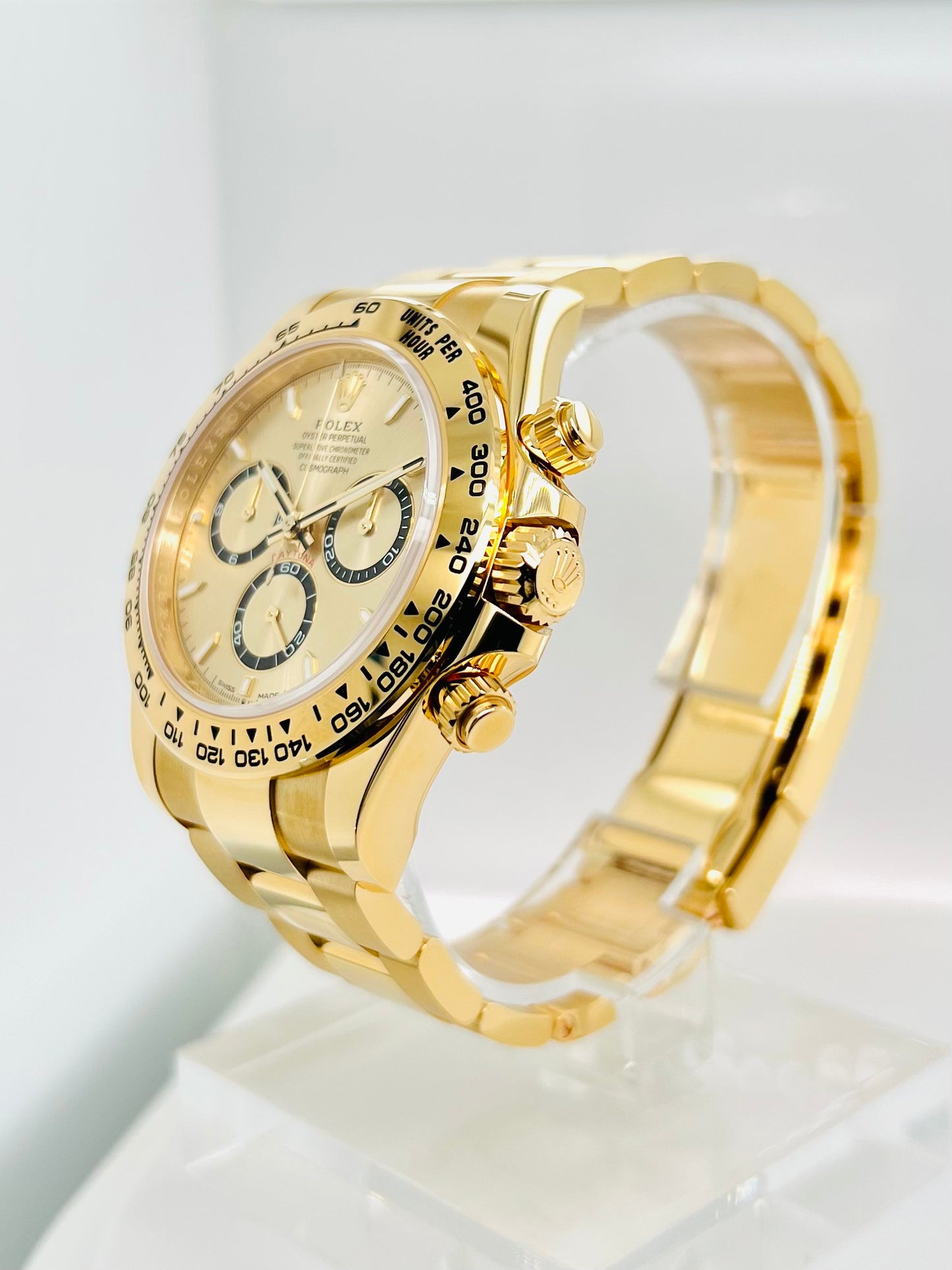 Rolex Cosmograph Daytona 40mm, Golden Dial Men's Watch Model #126508