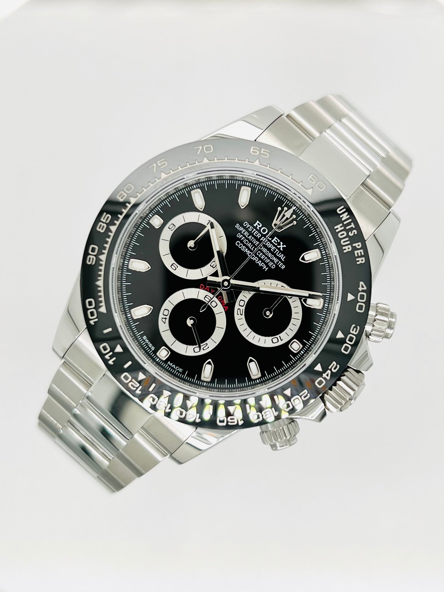 Rolex Cosmograph Daytona 40mm, Men's Black Dial Oystersteel Watch Model #116500LN