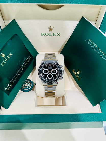 Rolex Cosmograph Daytona 40mm, Men's Black Dial Oystersteel Watch Model #116500LN