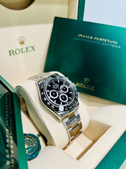 Rolex Cosmograph Daytona 40mm, Men's Black Dial Oystersteel Watch Model #116500LN