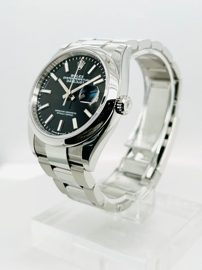 Rolex Datejust 36mm, Black Dial Oystersteel Watch Model #126200