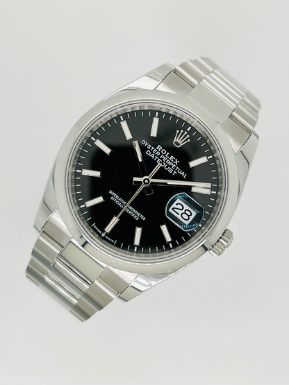 Rolex Datejust 36mm, Black Dial Oystersteel Watch Model #126200