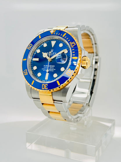 Rolex Submariner Date 41mm, Blue Dial Two Tone Men's Luxury Watch Model #126613LB