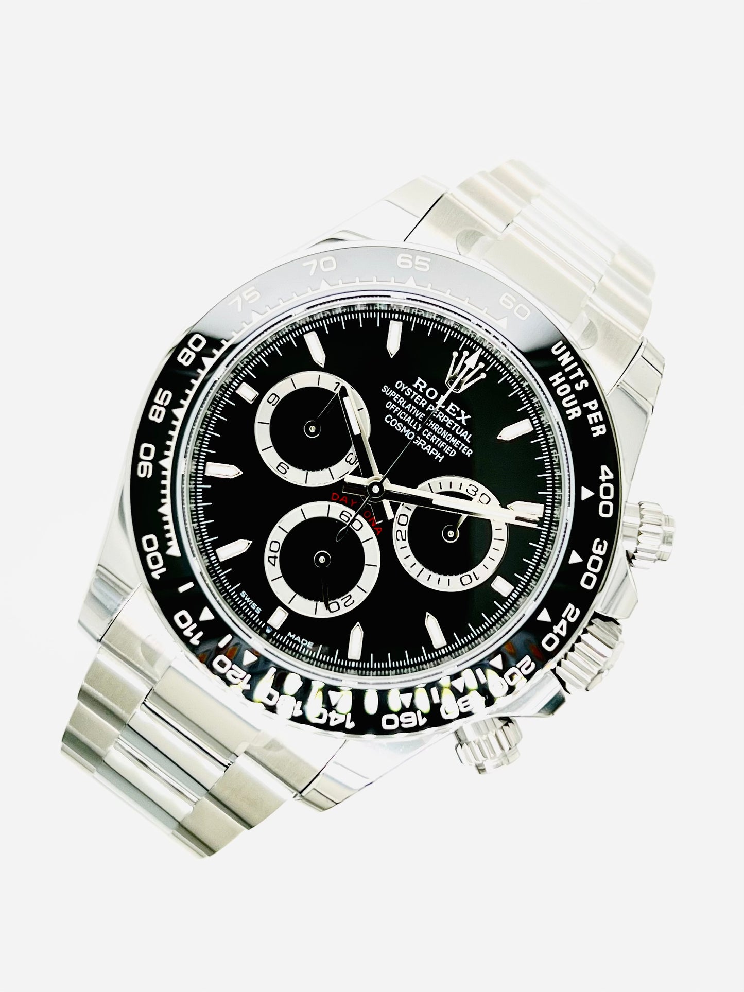 Rolex Cosmograph Daytona 40mm Black Dial Men's Luxury Watch Model #126500LN