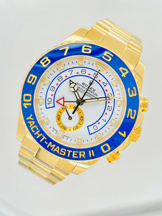 Rolex Yacht-Master II 18k Yellow Gold Men's Watch Model #116688