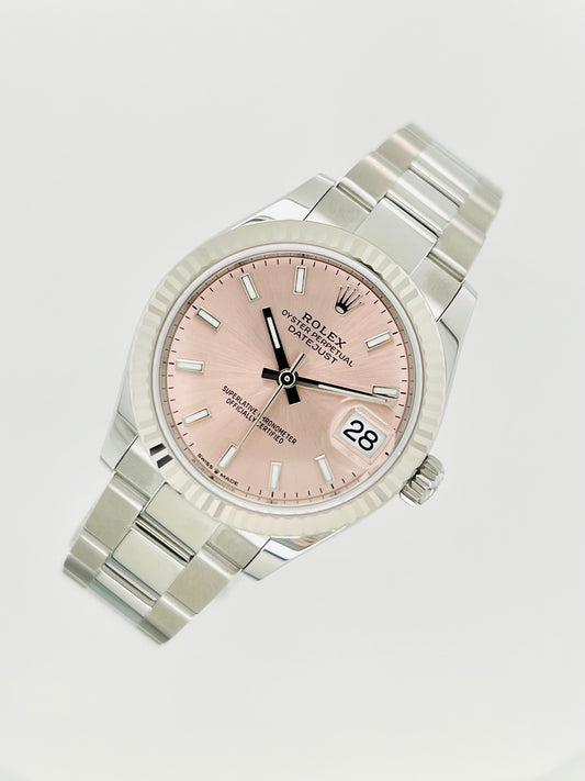 Rolex Datejust 31mm Pink Index Dial Women's Luxury Watch Model #278274