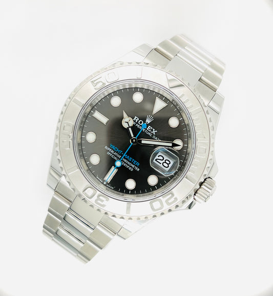 Rolex Yacht-Master 40mm Platinum Bezel Men's Luxury Watch Model #126622