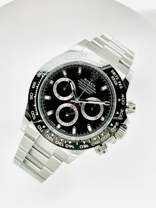 Rolex Cosmograph Daytona 40mm, Men's Black Dial Oystersteel Watch Model #116500LN
