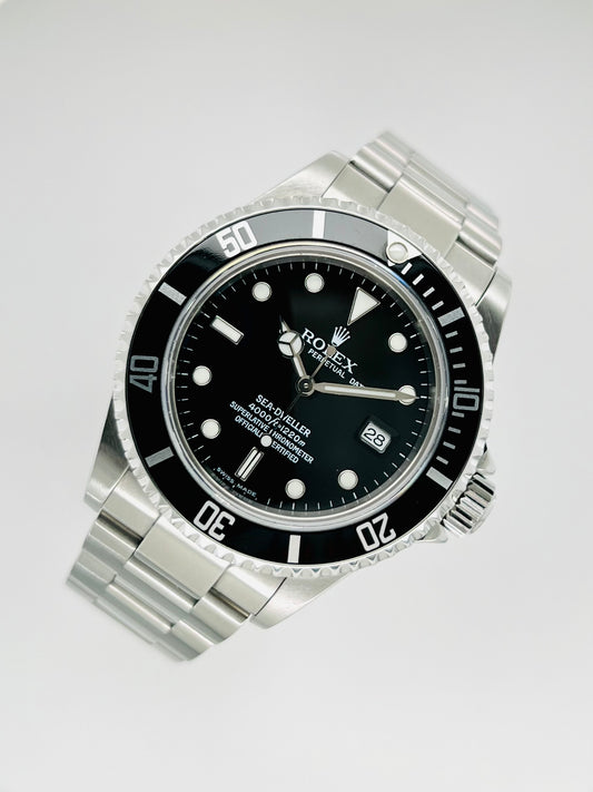 Rolex Sea-Dweller 40mm Black Dial Aluminum Bezel Men's Watch Model # 16600