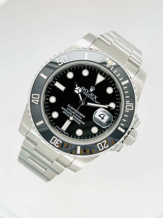 Rolex Submariner Date 40mm Oystersteel Black Dial & Black Bezel Men's Watch Model # 116610LN
