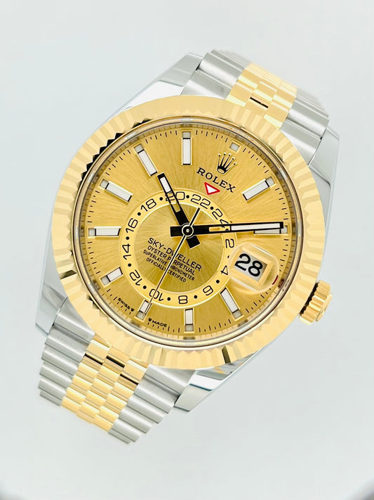 Rolex Sky-Dweller 42mm Champagne Dial Men's Watch Model #336933