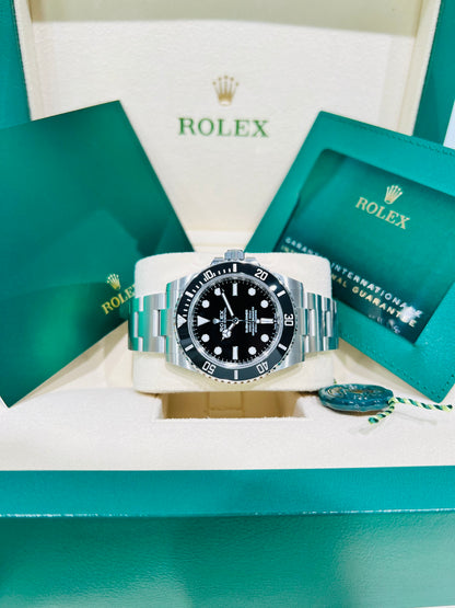 Rolex Submariner Black Dial 41mm, Oystersteel Men's Diving Watch Model #124060LN