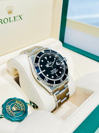 Rolex Submariner Date 40mm Oystersteel Black Dial Men's Watch Model # 16610