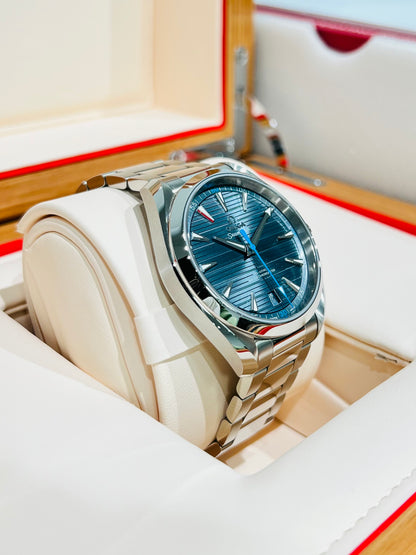 Omega Seamaster Aqua Terra Blue Dial 41mm Men's Watch Model # 22010412103002