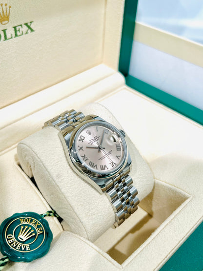 Rolex Datejust 31mm Pink Dial Jubilee Bracelet Women's Luxury Watch Model # 178240