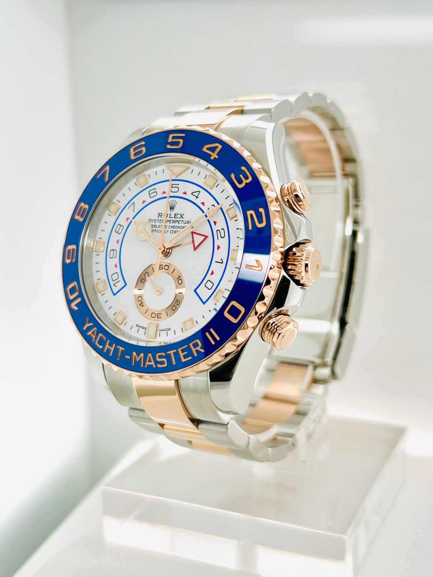 Rolex Yacht-Master II Steel & Rose Gold Luxury Men's Pre owned Watch Model # 116681