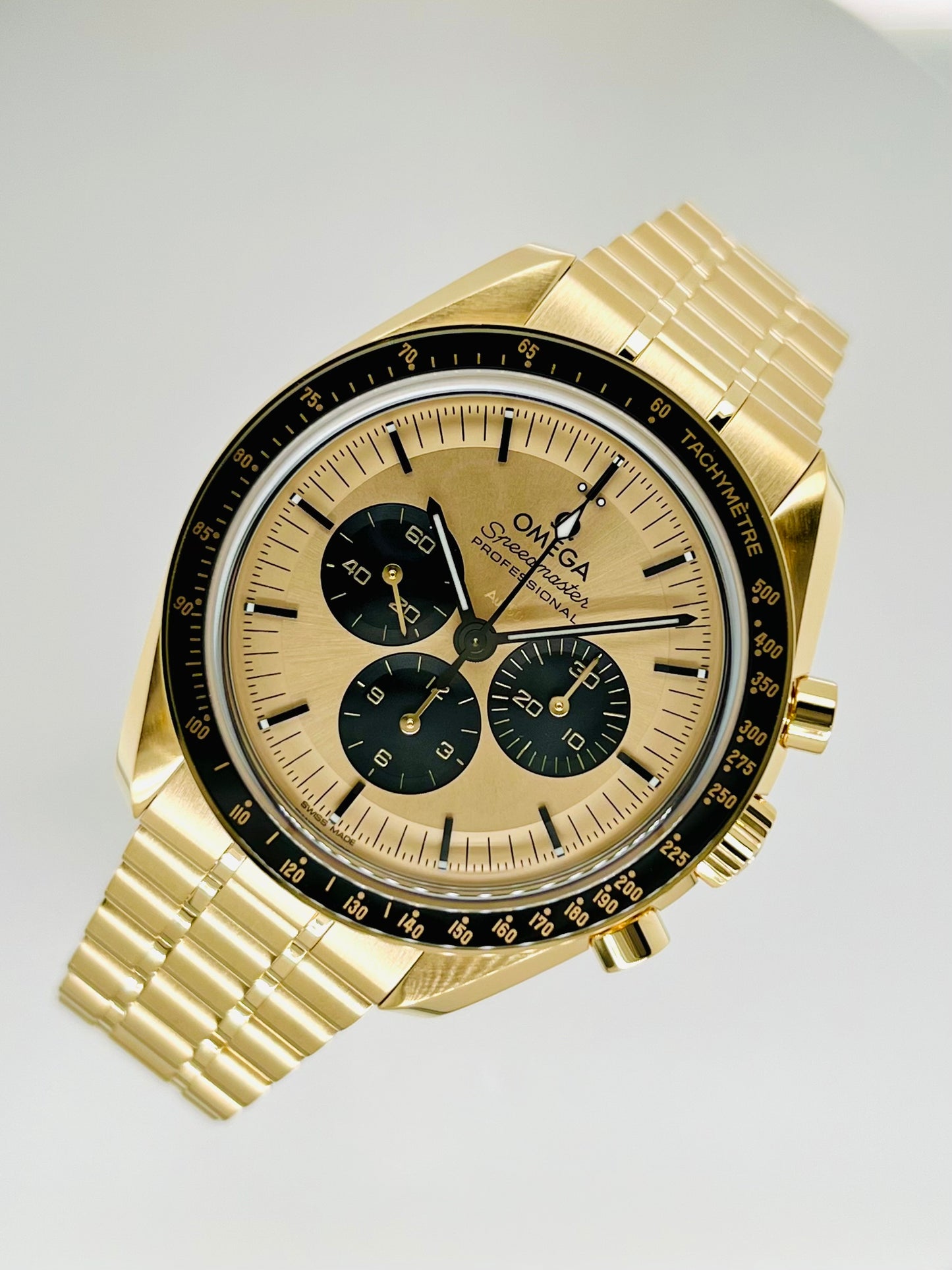 Omega Speedmaster Moonwatch 42mm 18k Yellow Gold Men's Watch Model # 310.60.42.50.99.002
