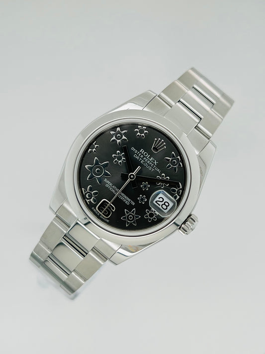 Rolex Datejust 31mm Rhodium Dial Watch Model # 178240