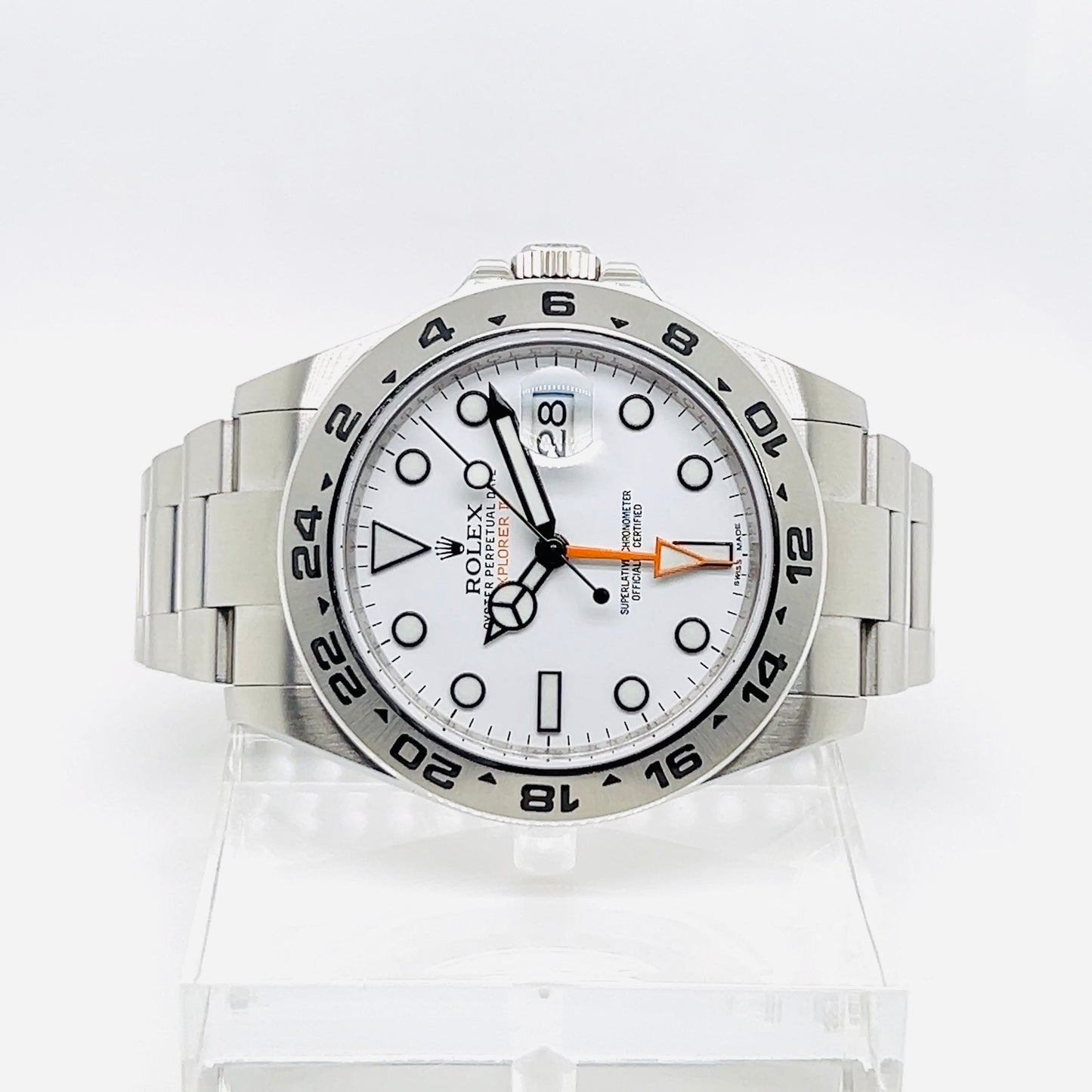 Rolex Explorer II White Dial Oystersteel Automatic Men's Watch Model #216570