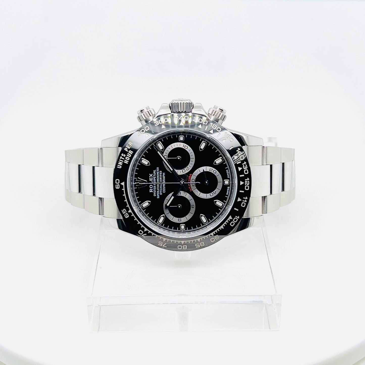 Rolex Cosmograph Daytona 40mm, Men's Black Dial Oystersteel Watch Model #116500LN